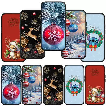 Чехол для телефона Samsung Galaxy S24 S23 iPhone 16 15 14 Xiaomi Redmi Note 13 12 11 8 Plus 10 9 Pro Max X XR OPPO Huawei Gift Merry Christmas Deer Cover for Samsung Galaxy A55 5G аэро