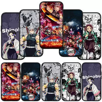 Чехол для телефона Samsung Galaxy S24 S23 iPhone 16 15 14 Xiaomi Redmi Note 13 12 11 8 Plus 9 Pro Max X XR OPPO Huawei Comics Kamado Tanjirou Demon Slayer for iPhone XS Max ceil