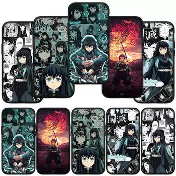 Чехол для телефона Samsung Galaxy S24 S23 iPhone 16 15 14 Xiaomi Redmi Note 13 12 11 Plus 10 9 Pro Max X XR OPPO Huawei Muichiro Tokito Demon Slayer Cover for OPPO A80 олений