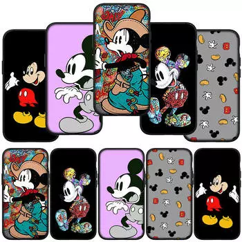 Чехол для телефона Samsung Galaxy S24 S23 iPhone 16 15 14 Xiaomi Redmi Note 13 12 11 8 Plus 9 Pro Max X XR OPPO Huawei розовый Микки Маус милый чехол Минни for Samsung Galaxy A31 олений