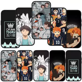Чехол для телефона Samsung Galaxy S24 S23 iPhone 16 15 14 Xiaomi Redmi Note 13 12 11 Plus Pro Max X XR OPPO Huawei Oikawa Tooru Haikyuu Shoyo Hinata Cover for Samsung Galaxy S8 ceil