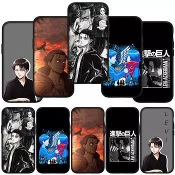 Чехол для телефона Samsung Galaxy S24 S23 iPhone 16 15 14 Xiaomi Redmi Note 13 12 11 8 Plus 10 9 Pro Max X XR A16 OPPO Huawei Levi Attack On Titan Cover for Samsung Galaxy A25 161mm аэро