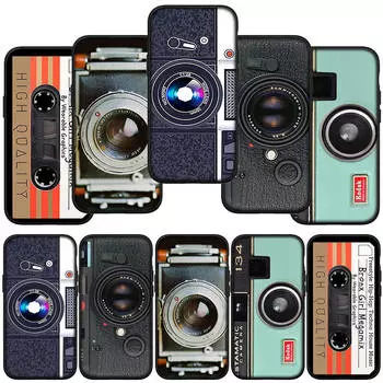 Чехол для телефона Samsung Galaxy S24 S23 iPhone 16 15 14 Xiaomi Redmi Note 13 12 11 Plus 9 Pro Max X XR OPPO Huawei Wallpaper Retro Camera Vintage Cover for Samsung Galaxy A31 олений