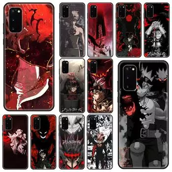 Чехол для телефона Samsung Galaxy S Note 20 10 7 8 9 Plus Edge E Ultra Lite черный чехол мягкий Funda Luxury Anime Black Clover Galaxy Note 20 Ultra