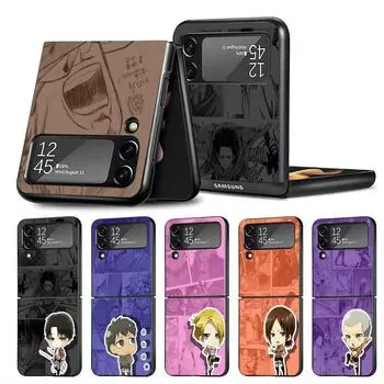 Чехол для телефона Samsung Galaxy Z Flip 4 Zflip3 Zflip Z Flip 3 5g Flip4 Zflip задняя защитная крышка милая атака на Титанов Samsung Z Flip 5G
