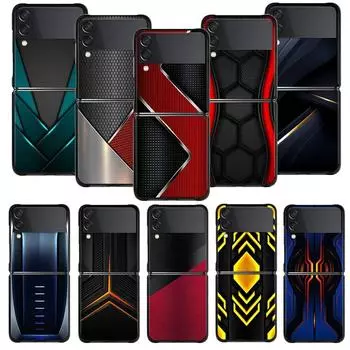 Чехол для телефона Samsung Galaxy Z Flip 4 Z Flip3 5g, чехол для Galaxy Z Flip Pc, твердый корпус, чехол из углеродного волокна, спортивный автомобиль Samsung Z Flip4