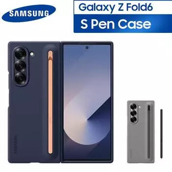 Чехол для телефона SAMSUNG Galaxy Z Fold6 S Pen, защитный чехол Z Fold 6 со встроенным слотом для держателя S Pen розовый