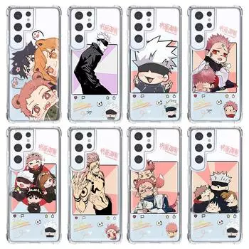 Чехол для телефона Samsung S10 S20 Fe S21 S22 S8 S9 Plus S21ultra S22ultra, противоударный чехол Fundas, чехол японского аниме Jujutsu Kaisen Samsung S9 Plus