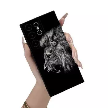 Чехол для телефона Samsung S23A55 Mighty Lion Head Painted All-Inclusive Lens Anti Fall Samsung A15 чёрный