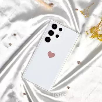 Чехол для телефона Samsung S23A55 в форме сердца с полным покрытием объектива и защитой от падений Samsung A05 прозрачный