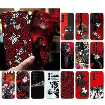 Чехол для телефона Samsung S24 S23 S22 S21 S20 Ultra S20 S22 S21 S10E S20 FE S24 Plus Persona 5 Shell S10E