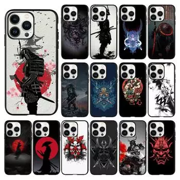 Чехол для телефона Samurai для Iphone 14 13 12 11 Pro Max X Xs Max Xr Mini Se 7 8 Plus, черный чехол Funda Coque iPhone 11Pro