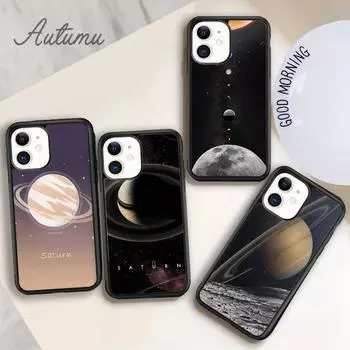 Чехол для телефона Saturn Solar system для iPhone 11 12 13 14 Pro Max mini X XR XS SE 2020 6S 7 8 Plus Samsung Galaxy S21 S22 iPhone 6plus
