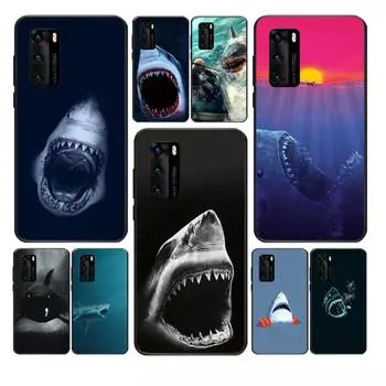 Чехол для телефона Scary Shark для Huawei Y6 Y7 Y9 Prime 2019 Y9s Mate 10 20 40 Pro Lite Nova 5t силиконовый чехол mate 20 lite