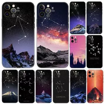 Чехол для телефона «Сделай сам» со знаками зодиака для iphone 6 6s 7 8 plus x 10 XR XS 11 12 13 mini pro MAX, черная задняя крышка из ТПУ iphone 5 5S SE 2016