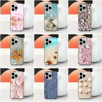 Чехол для телефона Seaside Shells для iPhone 7 8 Plus X Xr Xs 11 12 13 Se2020 Mini Mobile iPhone 14 Pro Max iphone 12