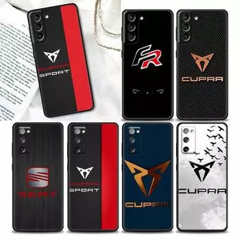 Чехол для телефона Seat Car Logo FR для Samsung Galaxy S20 S21 FE S10 S9 S8 S22 Plus Ultra S10e Lite, модный черный мягкий чехол с сиденьем Samsung S7