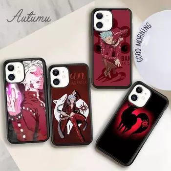 Чехол для телефона Seven Deadly Sin Ban с аниме для iPhone 11 12 13 14 Pro Max mini XR XS SE 2020 6S 7 8 Plus Samsung Galaxy S21 S22 iPhone 6plus