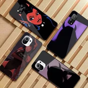 Чехол для телефона Sexy Devil Woman для Xiaomi 12 11T 10 9 Redmi Note 11 10 10S Pro Redmi 9 9A 8, черный, из поликарбоната, стеклянный чехол для телефона Xiaomi 12-12X