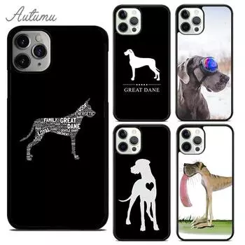 Чехол для телефона «Щенок немецкого дога» для iPhone 11 12 13 14 Pro Max mini X XR XS SE 2020 6S 7 8 Plus Samsung Galaxy S21 S22 iPhone 6plus