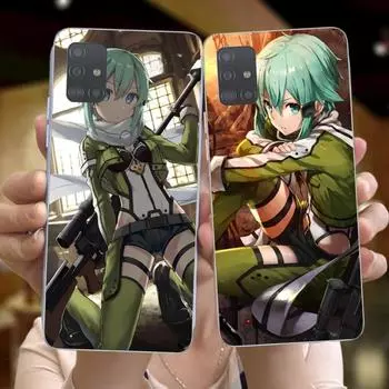 Чехол для телефона Sinon GGO Kendo Line для Huawei P50 P40 P30 Pro Mate 40 30 Pro Nova 8 8i Y7P Honor Прозрачный чехол для телефона Huawei P50 Pro