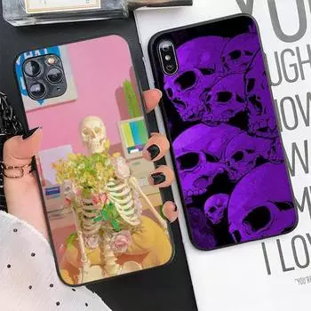 Чехол для телефона «Скелет» для Iphone 11 12 13 Pro Max 5S 6S 7 8 Plus X Xr Xs Max Se 2020 13 Mini Case Cover iphone 11Pro
