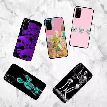 Чехол для телефона «Скелет» для Samsung Galaxy S7 Edge Plus S9 S20Plus S20ULTRA S10lite S225G S10 samsungS22plus5G