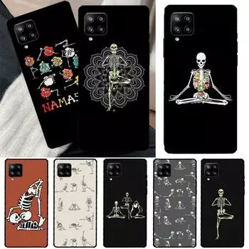 Чехол для телефона Skeleton Yoga для Samsung Galaxy A53 A33 A73 A51 A71 A50 A70 A12 A22 A32 A52 A72 A21S A52S Samsung A11