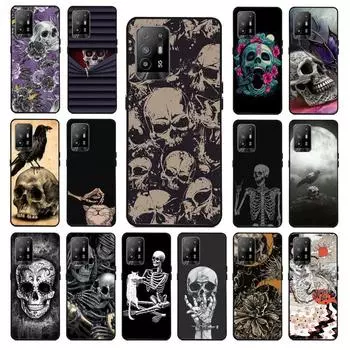 Чехол для телефона Skull Bones для OPPO A54 A74 A94 A53S A9 A5 A15 A16 A91 A96 A76 Reno8 8Pro Reno2 Z OPPO A54 5G