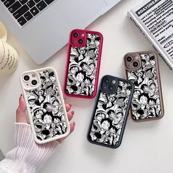 Чехол для телефона Sky Eye Ladder для iPhone 15 Samsung A24 Huawei Honor 90 Xiaomi Redmi Note 11 Infinix Realme Angel Eye Мягкая обложка A28 One Piece Луффи Аниме for iPhone 6 чёрный