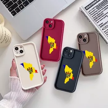 Чехол для телефона Sky Eye Ladder для iPhone 15 Samsung A24 A25 A54 Huawei Honor 90 Xiaomi Redmi Note 12 Infinix Realme Angel Eye Мягкая обложка NY12 Флаг Молдовы for iPhone 6 чёрный