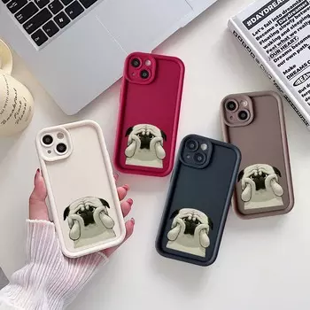 Чехол для телефона Sky Eye Ladder для iPhone 15 Samsung A24 Huawei Honor 90 Xiaomi Redmi Note 11 Infinix Realme Angel Eye Мягкий чехол NY1 Animal Cute Мопс for iPhone 6 чёрный