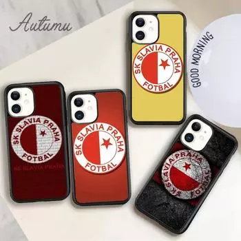 Чехол для телефона «Славия Прага» с чешским флагом для iPhone 11 12 13 14 Pro Max mini XR XS SE 2020 7 8 Plus Samsung Galaxy S21 S22 iPhone 6plus