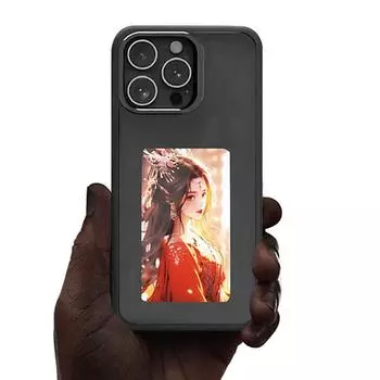 Чехол для телефона Smart Ink с дисплеем NFC и четырьмя цветами AI для iPhone 15 PRO Max iPhone 15 pro max серый