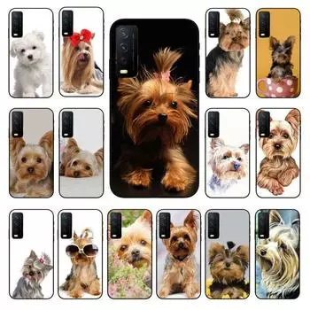 Чехол для телефона со щенком йоркширского терьера для vivo Y31 Y30 Y33S Y11S Y12S Y17 Y20 Y20S Y21S Y1S Y53S Y15 Y19 Y91C V23 5G Чехлы VIVO Y1S