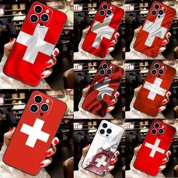 Чехол для телефона со швейцарским флагом для iPhone 12 11 14 Pro MAX XR X XS Max, чехол для iPhone 13 Pro Max 7 8 Plus SE2 iPhone 6 6s