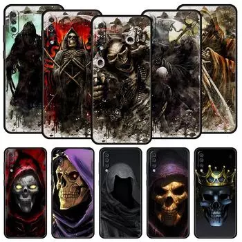 Чехол для телефона со скелетом и черепом Мрачного жнеца для Samsung Galaxy A12 A32 A50 A70 A20E A20S A10S A22 A30 A40 A42 A52 5G A02S A04s Samsung A30