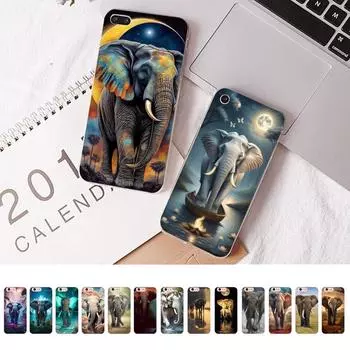 Чехол для телефона со слоном для iPhone 15, 8, 7, 6, 6S Plus X SE 2020 XR XS 14, 11, 12, 13 Mini Pro Max, чехол для мобильного телефона iPhone 12 pro