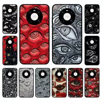 Чехол для телефона со страшным лицом и глазами, смайликом для Huawei Nova 7 Se 5 3i 3e 3 2 5i Mate 10 20 Lite 30 40 Pro 20x9 Huawei Mate50