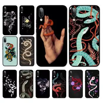 Чехол для телефона со змеей и цветком змеи для OPPO A9 A7 A3S A1K F5 Reno 2 Z Realme 6 5 Pro C3 Vivo Y91C Y51 Y31 Y19 Y17 Y11 V17 Vivo Y91C