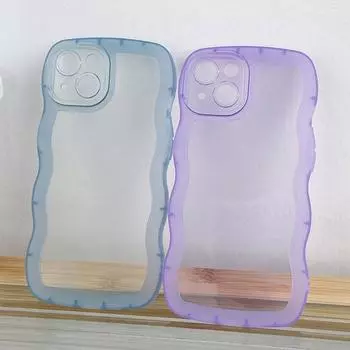 Чехол для телефона SoCouple Wave Edge для Redmi 12C Xiaomi 12T Poco x5 Pro 9 11 12 13 Pro Lite, простой мягкий силиконовый противоударный чехол Xiaomi 13 Pro жёлтый