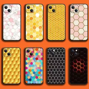 Чехол для телефона «Сотовые желтые пчелы» для iPhone Samsung Galaxy Redmi Xiaomi Oppo OnePlus Note SA 7 8 9 10 11 12 13 14 20 21 22 23 53 54 Pro Max Plus Ultra iPhone 6 or 6S