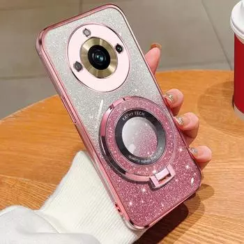 Чехол для телефона, совместимый с Realme 12 11 Pro Plus C67 C65 C63 C61 C55 C53 C35 C31, гальванический TPU, блестящий, противоударный, защитный чехол-бампер for Realme 12 Pro+ Plus чёрный