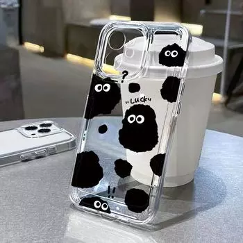 Чехол для телефона Space для iPhone 11 13 XR 15 Pro Max 12 16 Pro Max для iPhone 14 7 8 Plus XS Max Samsung A15 A55 A05 Redmi 12 13C 13 9 Huawei Mate 30 40 iPhone 15 белый