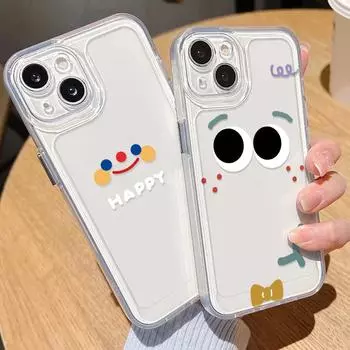 Чехол для телефона Space для iPhone 11 13 XR 15 Pro Max 12 16 Pro Max для iPhone 14 7 8 Plus XS Max Samsung A15 A55 A05 Redmi 12 13C 13 9 Huawei Mate 30 40 iPhone 15 белый