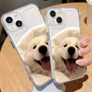 Чехол для телефона Space для iPhone 11 13 XR 15 Pro Max 12 16 Pro Max для iPhone 14 7 8 Plus XS Max Samsung A15 A55 A05 Redmi 12 13C 13 9 Huawei Mate 30 40 iPhone 15 белый