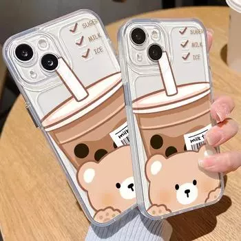 Чехол для телефона Space для iPhone 11 13 XR 15 Pro Max 12 16 Pro Max для iPhone 14 7 8 Plus XS Max Samsung A15 A55 A05 Redmi 12 13C 13 9 Huawei Mate 30 40 iPhone 15 белый