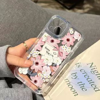 Чехол для телефона Space для iPhone 11 13 XR 15 Pro Max 12 16 Pro Max для iPhone 14 7 8 Plus XS Max Samsung A15 A55 A05 Redmi 12 13C 13 9 Huawei Mate 30 40 iPhone 15 белый