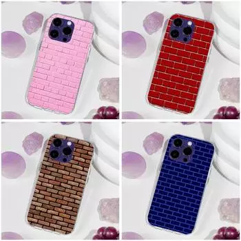 Чехол для телефона Splicing Bricks для iPhone 11 12 13 14 Pro Max 7 8 Plus X Xr Xs Max Se 2020 Mini прозрачный чехол iphone 11Pro
