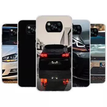 Чехол для телефона Sport Car Golf R 7 для Xiaomi Poco X3 Nfc X4 Gt X5 Pro M5S M4 M3 M2 F5 F4 F3 F2 F1 Mi Note 10 Fundas Shell Xiaomi Poco X3 NFC
